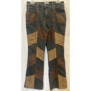 Vintage Carolina Blues Jeans Sz 8 Dark Wash Straight Leg Mid Rise Patchwork Y2K